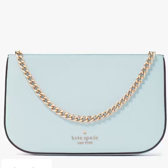 kate spade Handbags - NWT- Kate Spade Pochette Blue glow bag (New in bag)